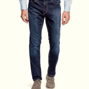 Men's Johnston & Murphy Regular Fit Jeans w/stretch; Tapered Leg; 34w x 32l